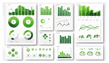 Coleção de gráficos e dashboards